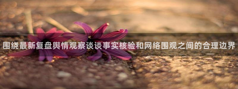 吃瓜网址大全:围绕最新复盘舆情观察谈谈事实核验和网络围观之间的合理边界